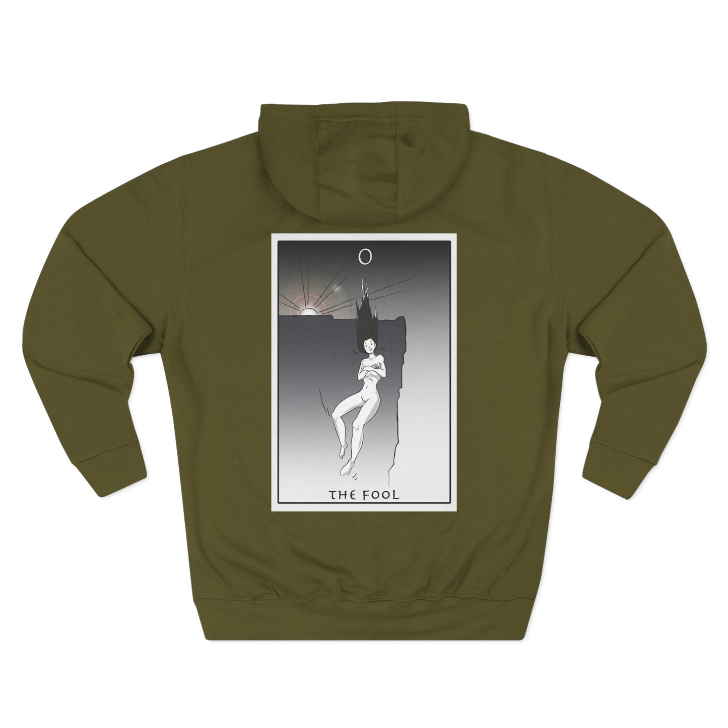 Tarot 'The Fool' Graphic Hoodie — Mystical Tarot Card Back Print